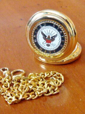 Thomas Monteith US Navy Citiation Pocket Watch Quartz Japan Movt F-1-C 1944-1946